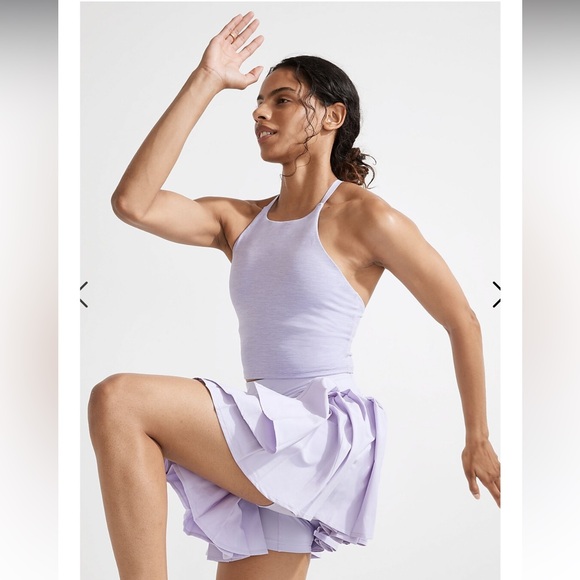 Outdoor Voices Lavender Ace 4" Pleated Mini Skort - Picture 2 of 10